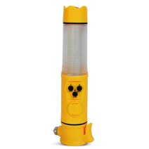 싸이렌 미니 경광봉 점멸등 후레시 마그네틱 작업등 신호봉 6기능, 1개