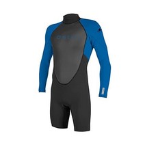 오닐 Reactor 2mm 네오프렌 긴팔 스프링 잠수복, Black/Ocean, 12