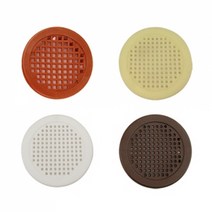 쇳대마을 공기망 통풍망 환기용캡 공기순환캡 습기방지캡 곰팡이방지캡 PVC망 지름60mm망 장롱용 가구용, 상품선택, 체리 (1개)