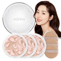 에이지투웨니스 에센스커버팩트 케이스+리필3개 구성, 01.(핑크라떼)21호