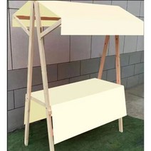 행사매대 백화점매대 선반 편의점매대 페스티벌 매장 약국매대, 아이보리접이식150x60x200높이