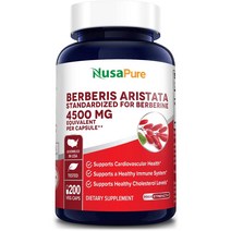 천연 베르베린 Berberine HCI 4500 mg 200 Days Supply 영양제, 200 정, 200정, 1개