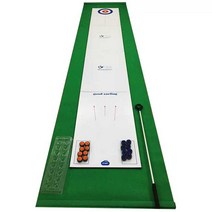 미니 컬링게임 슬라이딩 스틱 컬링스톤 세트, 스플라이싱 컬링 16볼 120x40cm