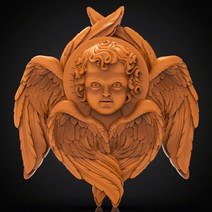 큐피드 양궁 3D 모델 릴리프 STL 파일 형식 9 개 cnc 라우터 조각 및 아트캠 갈망 장식 천사 아기, 한개옵션0
