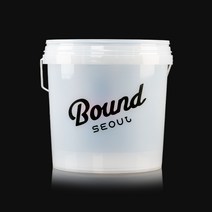 바운드서울 세차버킷 물통 18L 세차용 바스켓 그릿가드 세트, 블랙