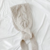 이코마켓 국산 도톰한 꽈배기 뜨개 울 니트 귀도리 여성 겨울귀마개 귀도리모자 귀돌이 귀덮개 니트귀마개 방한모자