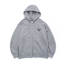 예일 YALE 23SS SMALL 2 TONE ARCH HOODIE ZIP UP GRAY YB9HD0041GR