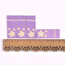 50Pcs 여러 가지 빛깔의 꽃 자 수 헝겊 레이블 제 DIY 모자 가방 공예 용품 바느질 액세서리 태그 c3504, 04 4