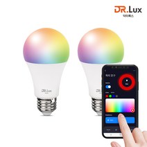 닥터룩스 LED 똑띠전구 9W 스마트 컬러 전구, 2개