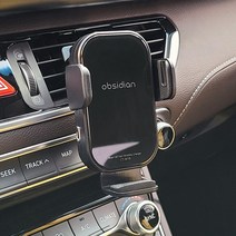 현대 그랜져 신형 구형 맞춤형 핸드폰 거치대 GN7 IG HG TG XG, 그랜져 6세대 IG(16~19년식), 1.무선충전거치대 CT-W16세트 블랙, 1개