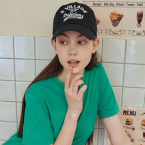 샐러드볼즈 DOUGHNUT STORE BALL CAP BLACK