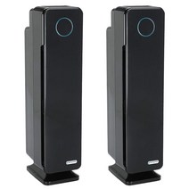 GermGuardian AC5350B 71.1cm(28인치) 3-in-1 대형 실내 공기 청정기 HEPA 필터 UVC 소독제 가정용 공기 청정기는 연기 냄새 곰팡이 먼지