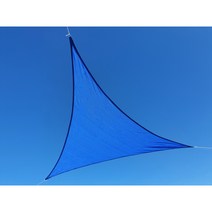 썬키다 HDPE 메쉬 그늘막 썬쉐이드, 5m x 5m x 5m 삼각, 코발트블루