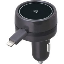 일본직발송 2. 세이와 (SEIWA) 자동차 충전기 자동차 충전기 라이트닝 케이블 AL359 릴 충전기 MINI IPHON, USB 포트 없음  50CM  블랙_선, 상세 설명 참조0