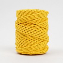 쎄비 마크라메 면 로프실 450g 4mm x 100m, 5노랑, 1개