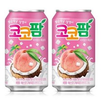 코코팜 피치핑크 복숭아 340ml x 24캔