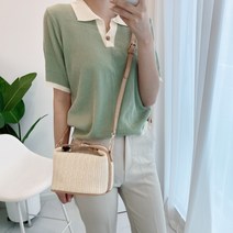 슈리뜨 여성 미니 라탄 버클 크로스백