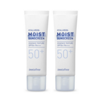 이니스프리 선크림 히알루론 수분 선크림 SPF50+ PA4+ 50mL [2개묶음], 단품