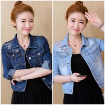 SAMARA 빈티지 데님 청자켓 슬림핏