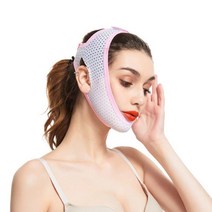 PKFARM 기본형 셀프 얼굴 턱살 관리 리프팅 밴드 안면 마사지 성형 땡겨주는 턱살 소멸, 2Ea, 화이트