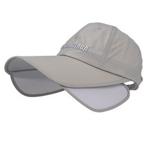 골프 모자 빠른 건조 통기성 야구 모자, 프리사이즈, 밝은 회색