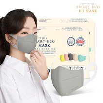 스마트에코 이유 성인용 실버 100매 새부리형 국내생산 마스크