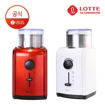 롯데 커피 그라인더 LCG-7080 5단계 12잔 200W 전동그라인더, 색상:크림화이트