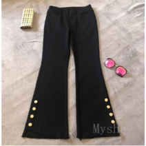 [Myshe]가을 나팔 바지 여성 캐주얼 부츠컷 팬츠 JJ21903