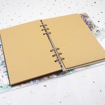 6공 다이어리속지 무채색 무지노트 A5 A6