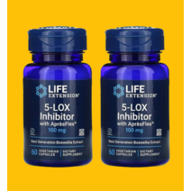 Life Extension 라이프익스텐션 보스웰리아 추출물 보스웰릭산 AKBA 100mg 60 베지캡슐 2팩