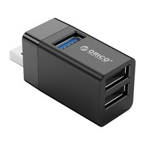 Orico 노트북 Usb 익스텐더 컴팩트 무선 USb3.0 스플리터 허브 멀티 인터페이스 확장 QXNF, black