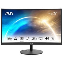 MSI Pro MP271C 27인치 1920 x 1080 (FHD) 곡선형 VA 75Hz FreeSync TUV 인증 시력 보호 1ms HDMI 틸트, 27 _MP273 27 (FHD) IPS TUV Cer