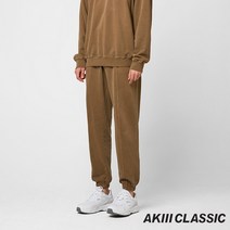 아키클래식 따뜻한 공용 스웨트 기모 팬츠. 가먼트 다잉 스웨트 팬츠 올리브 그린외 컬러 택