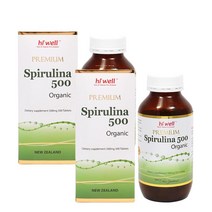 하이웰 스피루리나 프리미엄 500정 Hi Well Premium Spirulina 500 500Tablets, 2팩