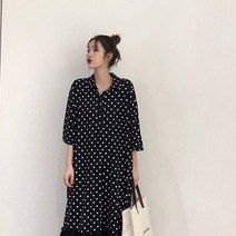 엘레스 여성원피스 여성티셔츠 루즈핏 롱 원피스