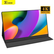 Eviciv 12.5 4k 어도비 rgb 100 휴대용 모니터 vesa 16:9 외부 화면 노트북 pc lcd 디스플레이 xbox ps4 게임 hdmi typc c 금속, 씨엔, 12.5인치 UHD 모니터, au 플러그