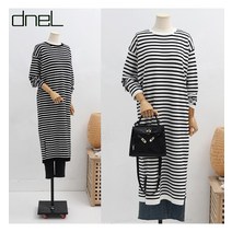 드넬 드넬 마린줄지니트원피스DHO13259A