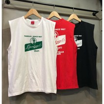 레어코드 캐주얼 인디언 나염 포인트 유니섹스 루즈핏 민소매 나시티