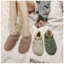 여성 따뜻한 발목니트 뽀글이털 슬리퍼 실내화