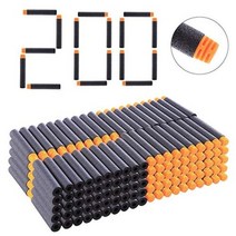 서바이벌 페인트볼 1000 피스 블랙 소프트 EVA 토이 건 총알 72cm x 13cm, 200pcs