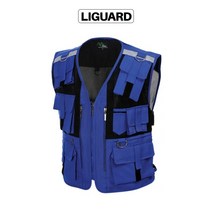 배달조끼/특수조끼/보안조끼/작업조끼/퀵조끼/안전조끼 [리가드], 1개, TA-112블루