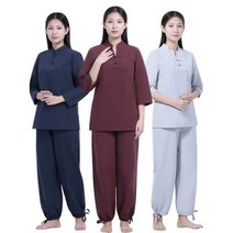 바지 법복 절복 승복 가을 여자 개량 7부 긴팔