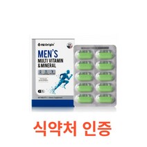 엔젯오리진 맨즈 멀티비타민&미네랄 60정 고농축 멀티 면역 비타민 남자 남성 종합 영양제 항산화 수험생 청소년 고등학생 20대 30대 40대 50대 60대 미국 vitamin, 60캡슐X5개