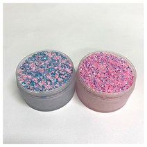 펀스토리 슬라임토핑 슬라임재료 반짝이 보석 폴리머 20g, 핑크