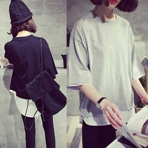 여자 라운드넥 반팔 티셔츠 슬림핏 20대 30대 패션