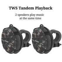 블루투스우퍼스피커 휴대용 자전거 tws 자전거 열 방수 샤워 음향 사운드 붐박스 사운드바 핸즈프리, tws 더블 캠