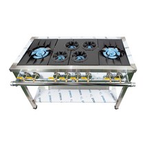 오즈테크 업소용 가스렌지 1200 양타 간택기 친환경 세라믹 버너 LPG LNG 화구, 1세대 무쇠화구, 최고급C타입-하이그로시
