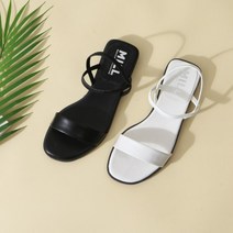 225-270 밴딩 스트랩샌들 빅사이즈 여성샌들 2cm