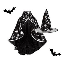 블랙 마법사 고깔모자 망토set 핼로윈의상 파티 혼놀