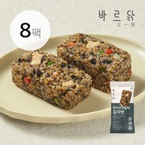바르닭 현미곤약밥바 김자반, 현미곤약밥바 김자반 8팩, 8개